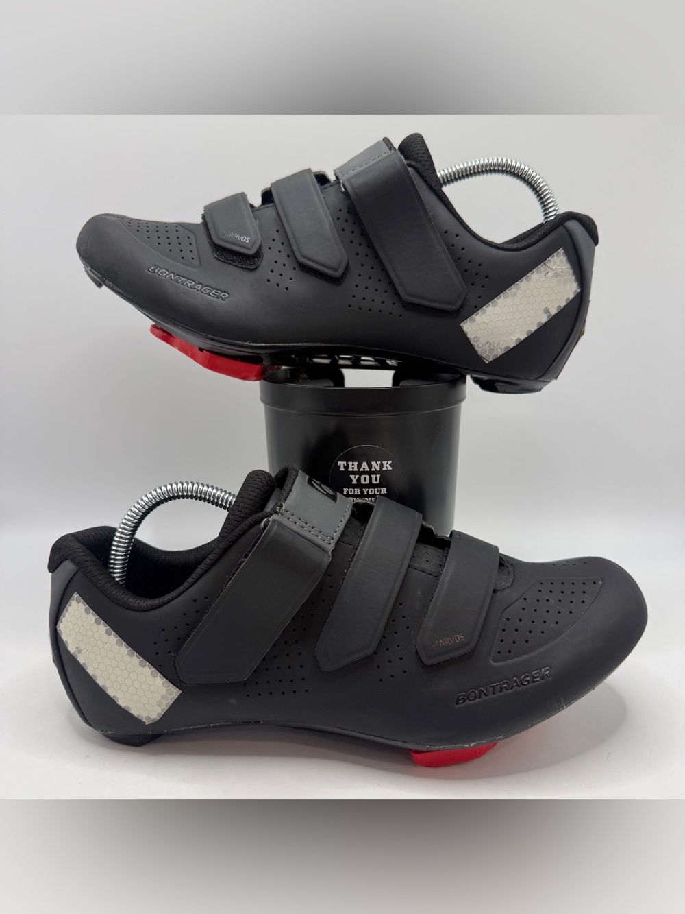 Bontrager Starvos Road Cycling Shoes Black Size EU 42 US 9 SPD-SL w/clips